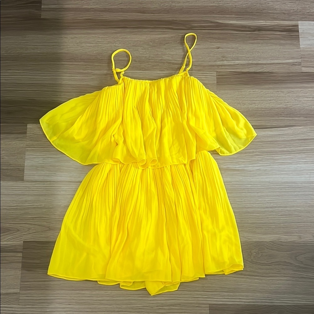Naked Zebra Yellow Romper